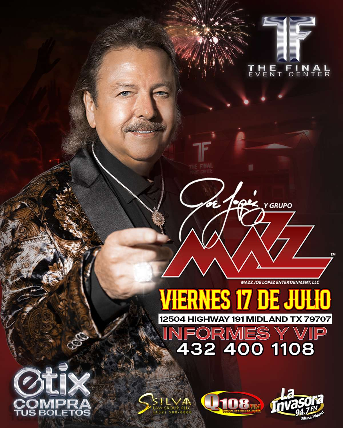 Joe Lopez y Grupo Mazz — official event flyer