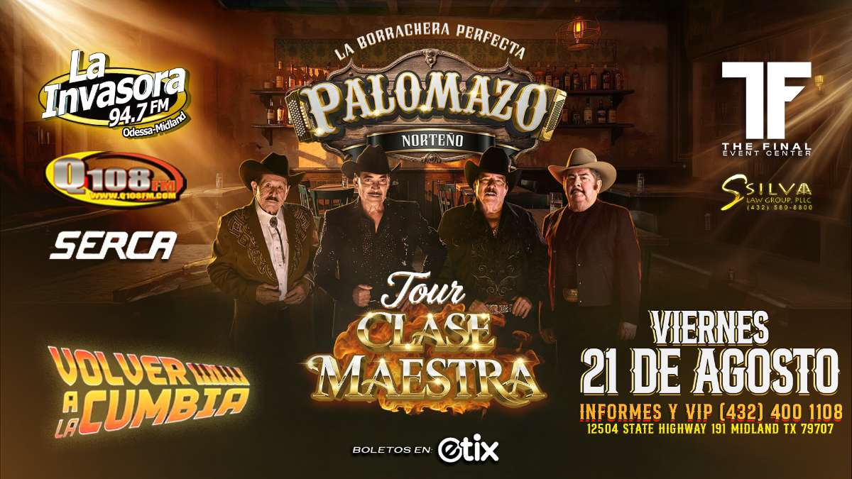 El Palomazo Norteño — Tour Clase Maestra — official event flyer